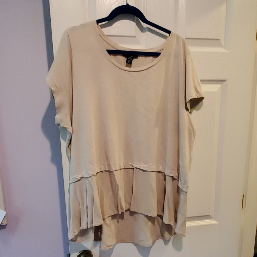 Cream tunic top